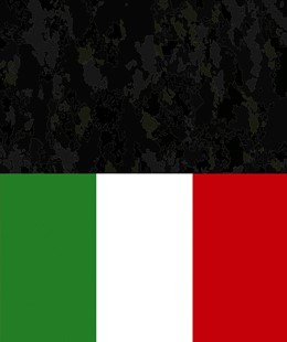 BLACK  ITALIAN FLAG